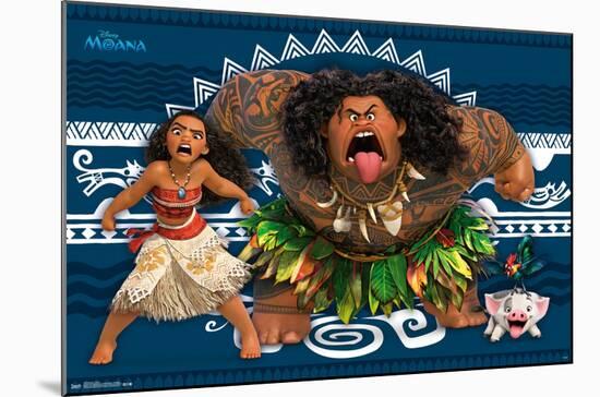 Disney Moana - Faces-Trends International-Mounted Poster