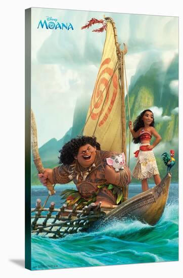 Disney Moana - Group-Trends International-Stretched Canvas