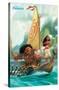 Disney Moana - Group-Trends International-Stretched Canvas