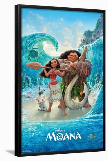 Disney Moana - Ocean Floor-Trends International-Framed Poster