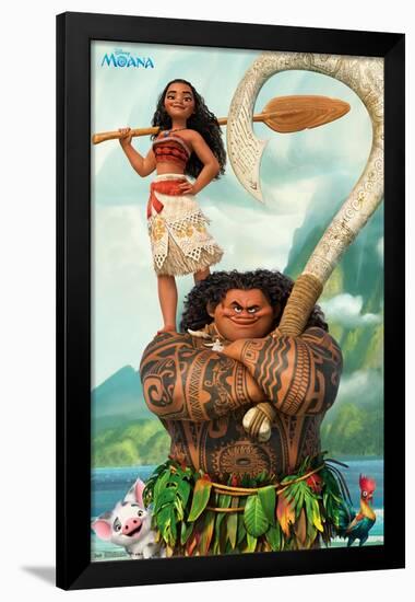 Disney Moana - Pose-Trends International-Framed Poster