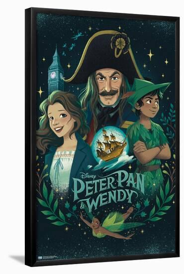 Disney Peter Pan & Wendy - Collage-Trends International-Framed Poster