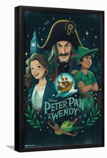 Disney Peter Pan & Wendy - Collage-Trends International-Framed Poster