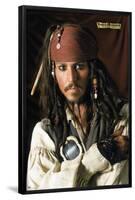 Disney Pirates: Black Pearl - Johnny Depp Portrait-Trends International-Framed Poster