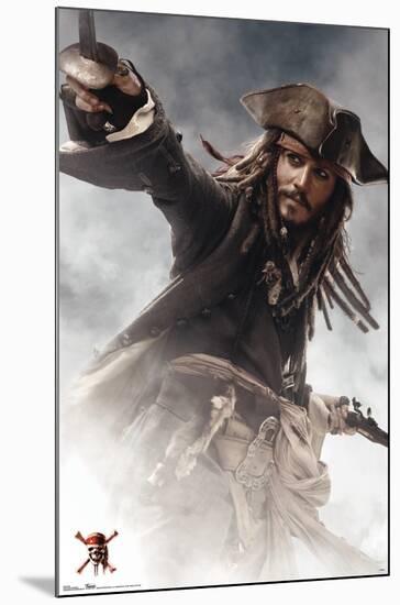 Disney Pirates of the Caribbean: At World's End - Jack Sparrow-Trends International-Mounted Poster