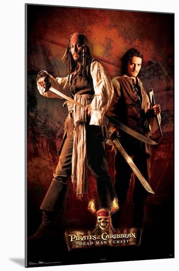 Disney Pirates of the Caribbean: Dead Man's Chest - Jack and Will-Trends International-Mounted Poster