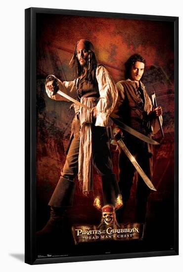 Disney Pirates of the Caribbean: Dead Man's Chest - Jack and Will-Trends International-Framed Poster
