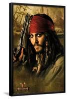 Disney Pirates of the Caribbean: Dead Man's Chest - Johnny Depp-Trends International-Framed Poster