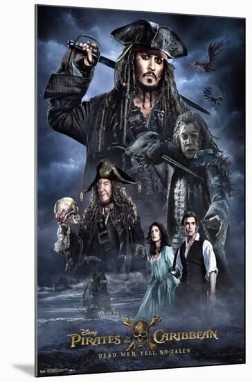 Disney Pirates of the Caribbean: Dead Men Tell No Tales - Collage-Trends International-Mounted Poster