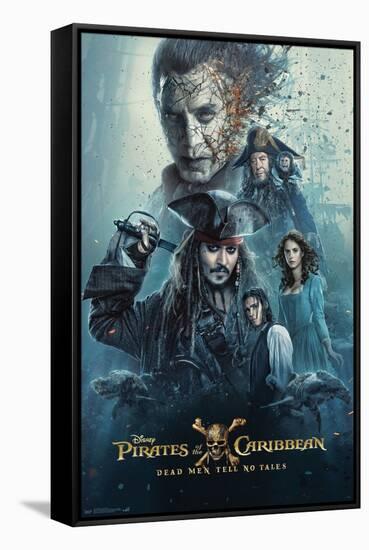 Disney Pirates of the Caribbean: Dead Men Tell No Tales - One Sheet-Trends International-Framed Stretched Canvas