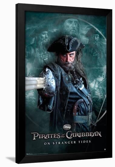 Disney Pirates of the Caribbean: On Stranger Tides - Black Beard-Trends International-Framed Poster