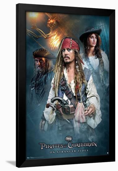 Disney Pirates of the Caribbean: On Stranger Tides - Group-Trends International-Framed Poster
