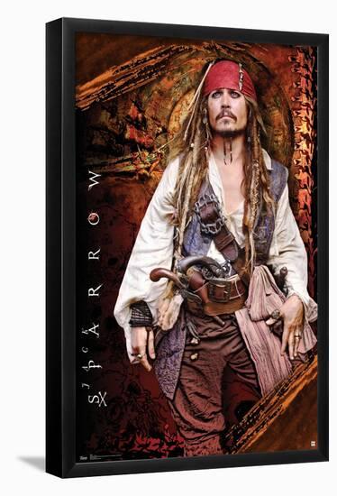 Disney Pirates of the Caribbean: On Stranger Tides - Johnny Depp-Trends International-Framed Poster
