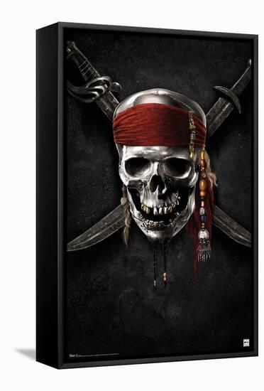 Disney Pirates of the Caribbean: On Stranger Tides - Teaser One Sheet-Trends International-Framed Stretched Canvas