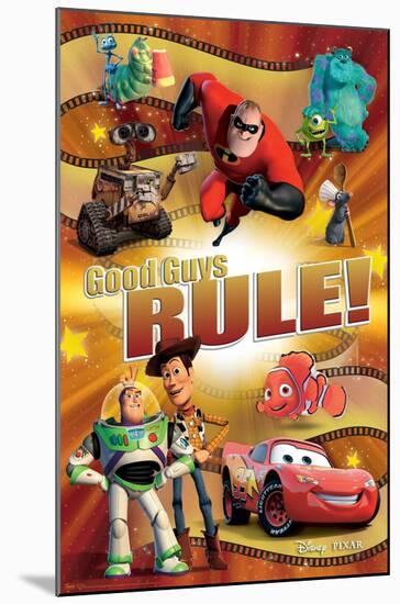 Disney Pixar - Best of Pixar - Good Guys Rule!-Trends International-Mounted Poster