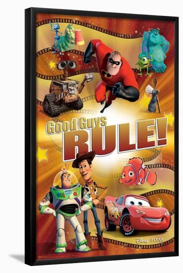 Disney Pixar - Best of Pixar - Good Guys Rule!-Trends International-Framed Poster