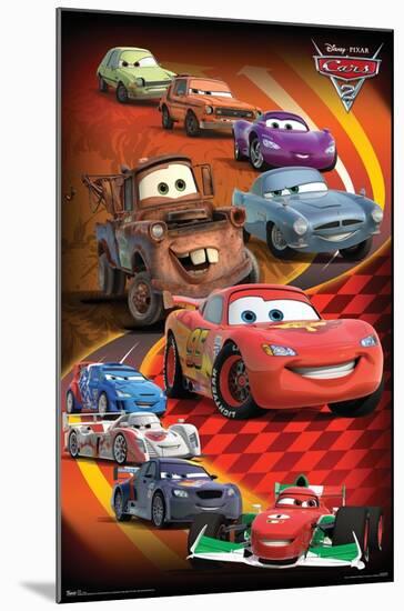 Disney Pixar Cars 2 - Group-Trends International-Mounted Poster