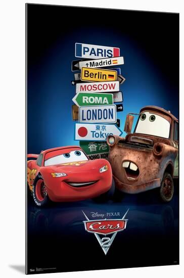 Disney Pixar Cars 2 - One Sheet-Trends International-Mounted Poster