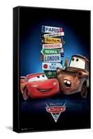 Disney Pixar Cars 2 - One Sheet-Trends International-Framed Stretched Canvas