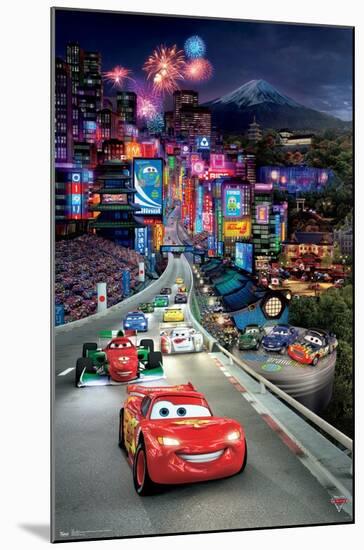Disney Pixar Cars 2 - Triptych 1-Trends International-Mounted Poster