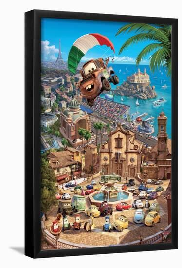 Disney Pixar Cars 2 - Triptych 3-Trends International-Framed Poster