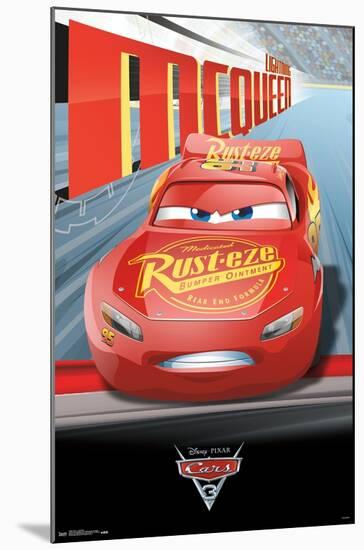 Disney Pixar Cars 3 - Lightning-Trends International-Mounted Poster