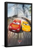 Disney Pixar Cars 3 - Race to Win-Trends International-Framed Poster