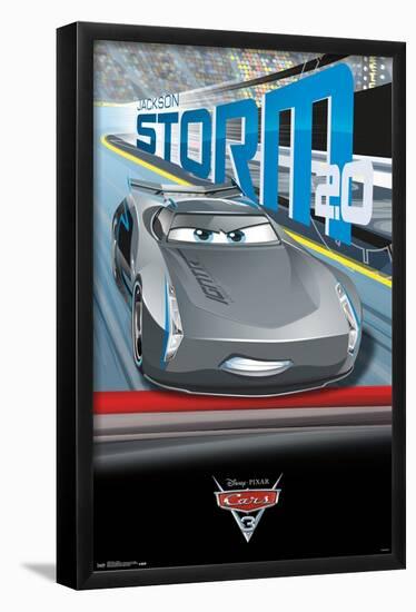 Disney Pixar Cars 3 - Storm-Trends International-Framed Poster