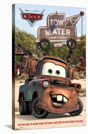 Disney Pixar Cars - Mater-Trends International-Stretched Canvas