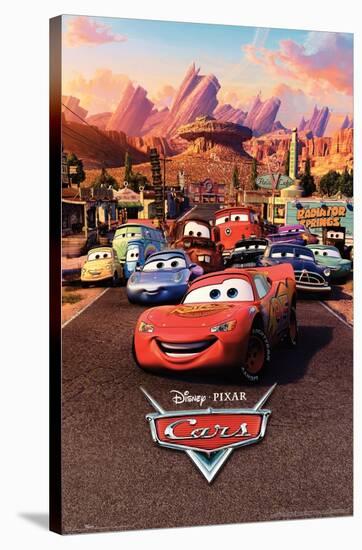 Disney Pixar Cars - One Sheet-Trends International-Stretched Canvas