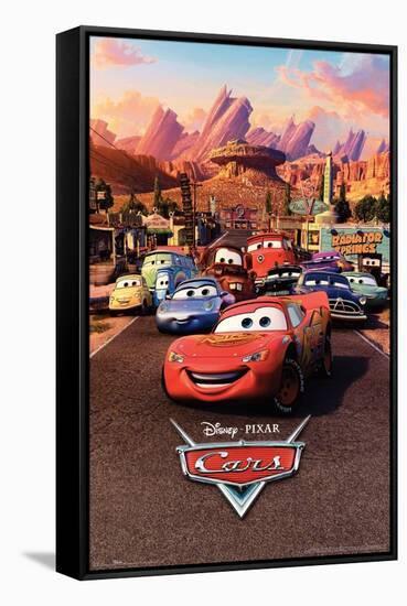 Disney Pixar Cars - One Sheet-Trends International-Framed Stretched Canvas