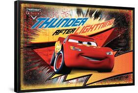 Disney Pixar Cars - Thunder After Lightning-Trends International-Framed Poster