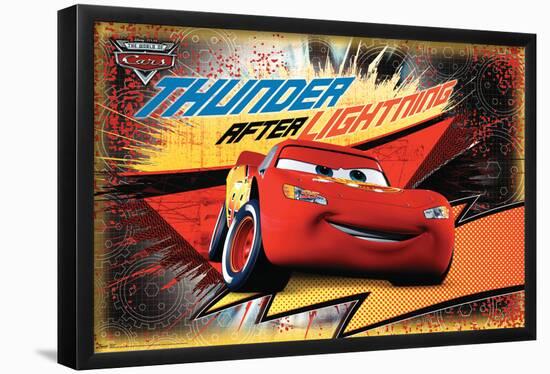 Disney Pixar Cars - Thunder After Lightning-Trends International-Framed Poster