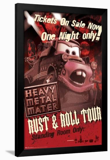 Disney Pixar Cars Toons - Heavy Metal Mater-Trends International-Framed Poster