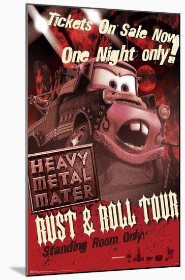 Disney Pixar Cars Toons - Heavy Metal Mater-Trends International-Mounted Poster