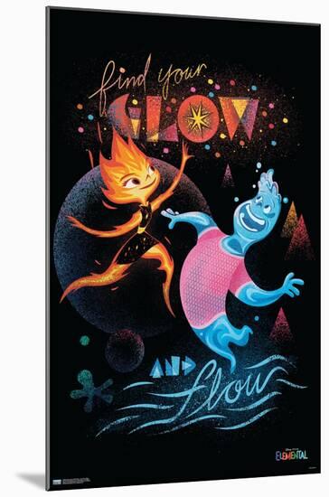 Disney Pixar Elemental - Find Your Glow-Trends International-Mounted Poster