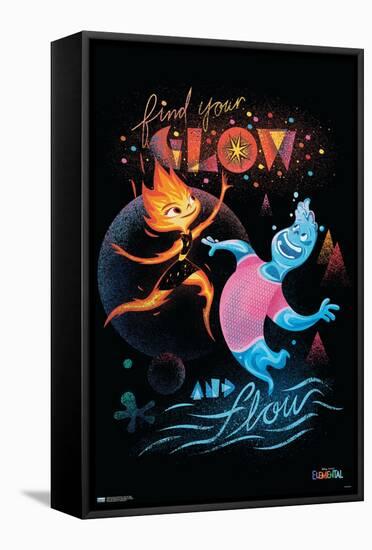 Disney Pixar Elemental - Find Your Glow-Trends International-Framed Stretched Canvas