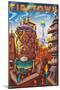 Disney Pixar Elemental - Firetown-Trends International-Mounted Poster