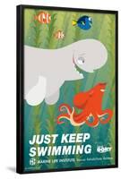 Disney Pixar Finding Dory - Just Keep Swimming-Trends International-Framed Poster