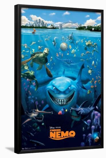 Disney Pixar Finding Nemo - Cast-Trends International-Framed Poster