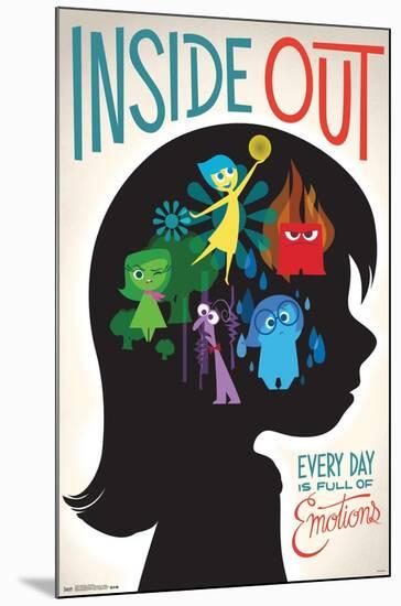 Disney Pixar Inside Out - Emotions-Trends International-Mounted Poster