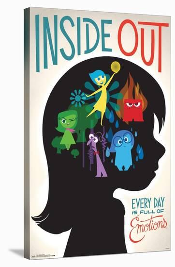 Disney Pixar Inside Out - Emotions-Trends International-Stretched Canvas