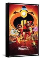 Disney Pixar The Incredibles 2 - One Sheet-Trends International-Framed Stretched Canvas