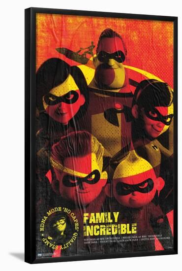 Disney Pixar The Incredibles - Family Incredible-Trends International-Framed Poster