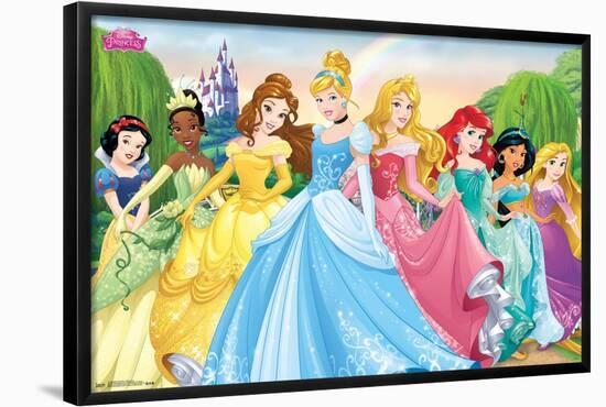 Disney Princess - Castle Lawn Group-Trends International-Framed Poster