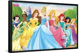 Disney Princess - Castle Lawn Group-Trends International-Framed Poster