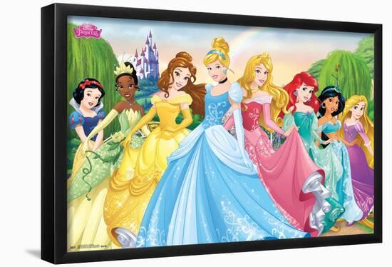Disney Princess - Castle Lawn Group-Trends International-Framed Poster