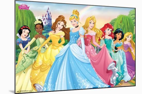 Disney Princess - Castle Lawn Group-Trends International-Mounted Poster
