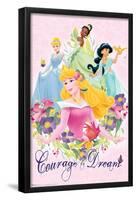 Disney Princess - Courage and Dream-Trends International-Framed Poster