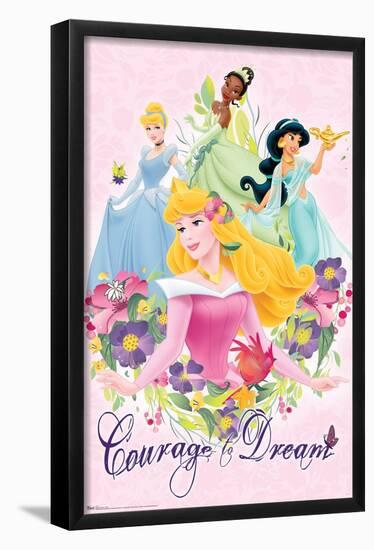 Disney Princess - Courage and Dream-Trends International-Framed Poster